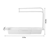 Kitchen Telescopic Sink Rack Organizer Drainer Rack Storage Basket Bag Faucet Holder AdjustableBathroom Holder Sink Kitchen Tool