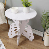 2 Layer Round Coffee Tables Bedside Table Magazine Shelf Sofa Side Table Plant Stand Living Room Dining Table Furniture Modern