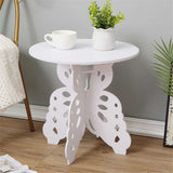 2 Layer Round Coffee Tables Bedside Table Magazine Shelf Sofa Side Table Plant Stand Living Room Dining Table Furniture Modern