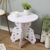 2 Layer Round Coffee Tables Bedside Table Magazine Shelf Sofa Side Table Plant Stand Living Room Dining Table Furniture Modern