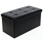 PU Leather Footstool with Leather Footstool Grey Brown Black White Home Furniture 76*38*38cm