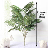 Multiple Green Artificial Palm Leaf Plastic Plants Garden Home Outdoor Decorations Scutellaria Tropical Tree Fake Plants