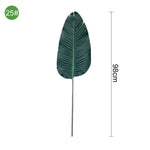 Multiple Green Artificial Palm Leaf Plastic Plants Garden Home Outdoor Decorations Scutellaria Tropical Tree Fake Plants