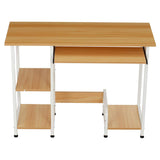 Large Wood Computer Desk Laptop Desk Writing Table Study Desk with Shelves Office Furniture PC Laptop Workstation Home