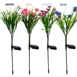 Diverse Solar Flower Light Calla Lily Rose LED Lawn Lamps Outdoor Waterproof Flash Lights Lawn Garden Decor Lawn Landscape Lamp