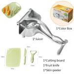 Manual Juice Squeezer Aluminum Alloy Hand Pressure Juicer Pomegranate Orange Lemon Sugar Cane Juice Kitchen Fruit Tool