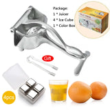 Manual Juice Squeezer Aluminum Alloy Hand Pressure Juicer Pomegranate Orange Lemon Sugar Cane Juice Kitchen Fruit Tool