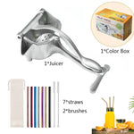 Manual Juice Squeezer Aluminum Alloy Hand Pressure Juicer Pomegranate Orange Lemon Sugar Cane Juice Kitchen Fruit Tool