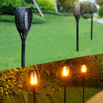 Solar Flame Torch Light Flickering Waterproof Garden Decor Landscape Lawn Lamp Path Lighting Torch Outdoor Light