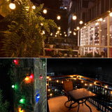 Outdoor Led String Lights Clear Ball Bulb Christmas Fairy Light Garland Led Party Decoration Holiday Wedding Decor Room Indoor