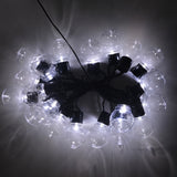 Outdoor Led String Lights Clear Ball Bulb Christmas Fairy Light Garland Led Party Decoration Holiday Wedding Decor Room Indoor