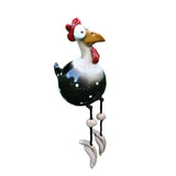 Yard Art Decor Chicken Ornaments Garden Lawn Hen Rooster Ornaments Hens Bird Statues Edge Seater Indoor Outdoor Backyard Decors