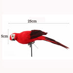 25x5CM Colorful Simulation Parrots Artificial Birds Model Home Outdoors Garden Lawn Tree Decor DIY Decor Ornament Party Use #new