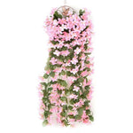 Artificial Violet-Hanging Flowers Vines Plants Colorful Wedding Party Home Garden Indoor Outdoor Decor Gift Plantas Artificiales