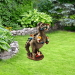 Garden Gnome Statues Outdoor Decor, Dinosaur Eating Gnomes Garden Decor Garden Ornaments Handicraft Flower Pot Accessories