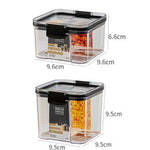 700ML Transparent Sealed Jar Plastic Kitchen Storage Box Nut Coffee Bean Storage Jar Fresh-Keep Jar Household Grain Storage Box