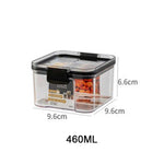 700ML Transparent Sealed Jar Plastic Kitchen Storage Box Nut Coffee Bean Storage Jar Fresh-Keep Jar Household Grain Storage Box