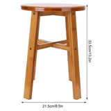 Multipurpose Small Bamboo Stool Low Stool Children Bench for Home Living Room Supplies Kids Furniture Bath Toilet Shower Stool