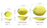 Creative Lemon Shaped Plate Ceramic Snack Dish Cute Childern Breakfast Bowl Personalized Dinner Plate Tableware