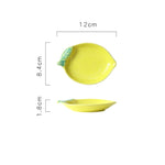 Creative Lemon Shaped Plate Ceramic Snack Dish Cute Childern Breakfast Bowl Personalized Dinner Plate Tableware