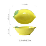 Creative Lemon Shaped Plate Ceramic Snack Dish Cute Childern Breakfast Bowl Personalized Dinner Plate Tableware