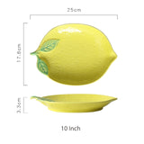 Creative Lemon Shaped Plate Ceramic Snack Dish Cute Childern Breakfast Bowl Personalized Dinner Plate Tableware