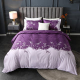 Simple Luxury Queen King Size Bedding Sets Floral Printed Flower Bed Linen Duvet Cover Set Quilt Cover Bedclothes