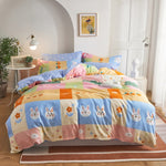 Modern Nordic Leaf Print Bedding Set Bed Linen Single Double Queen King Quilt Covers Bedclothes Duvet Cover Set with Pillowcase