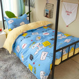 Cotton Aloe Four-Piece Three-Piece Student Bed Bedding Sheet Quilt Cover Pillowcase Plus Size Plus Size Single Bed Double Bed