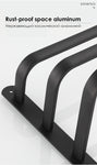 Towel Hanger Wall Mounted 50 CM Towel Rack Bathroom Save Space Aluminum Towel Multilayer Bar Rail Matte Matte Black Towel Holder