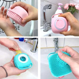 Cute Soft Silicone Body Brush Wash Bath Shower Exfoliating Skin Fit For Baby Bath Shampoo Massage Brush Supplies