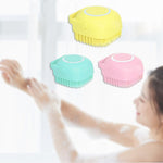 Cute Soft Silicone Body Brush Wash Bath Shower Exfoliating Skin Fit For Baby Bath Shampoo Massage Brush Supplies